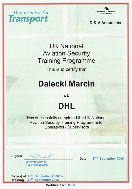 UK National Aviation Security